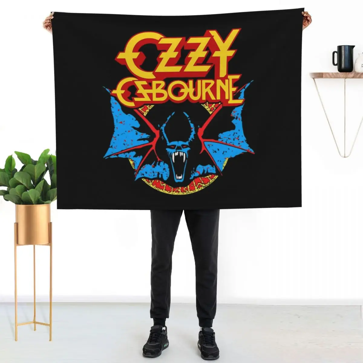 Ozzy Osbourne Classic Bat Throw Blanket Reusable Durable Soft Blanket for All Seasons
Ozzy Osbourne Classic Bat Throw Blanket Reusable Durable Soft Blanket for All Seasons
