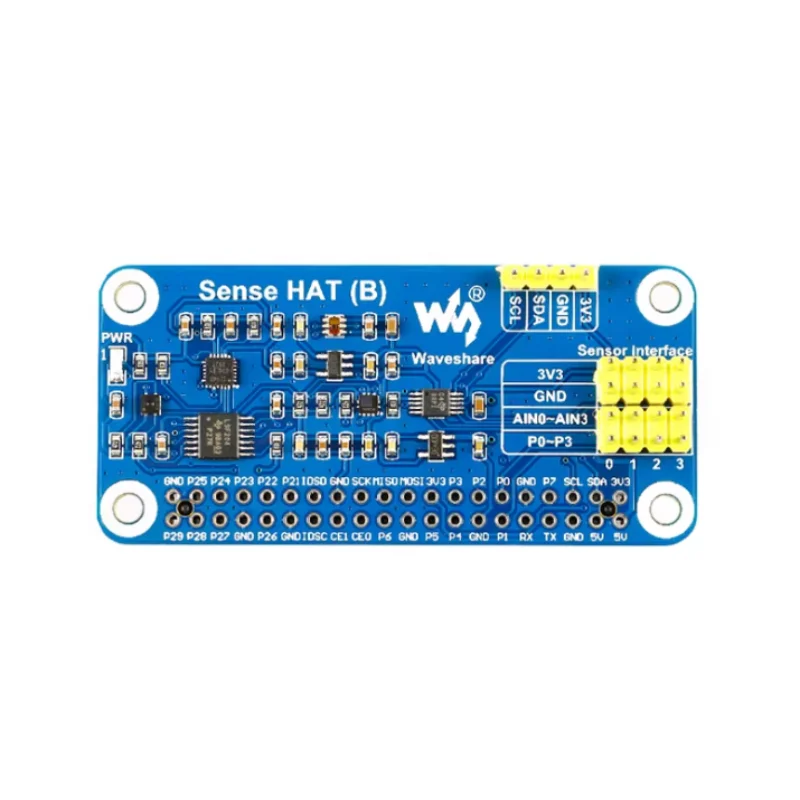 1pcs Raspberry Pi 4B sensor expansion board with onboard gyroscope/accelerometer/temperature and humidity sensor modules
1pcs Raspberry Pi 4B sensor expansion board with onboard gyroscope/accelerometer/temperature and humidity sensor modules