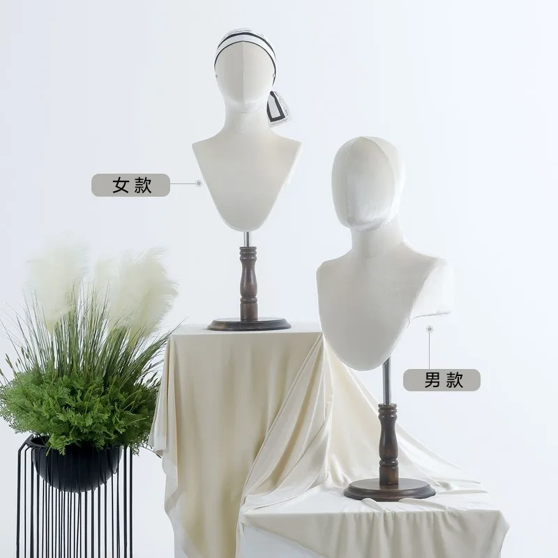 Shirt Head Mould Men's and Women's Velvet Fabric Wig Display Cotton Fabric Head Mould Hat Silk Scarf Wig Head Mould
Shirt Head Mould Men's and Women's Velvet Fabric Wig Display Cotton Fabric Head Mould Hat Silk Scarf Wig Head Mould