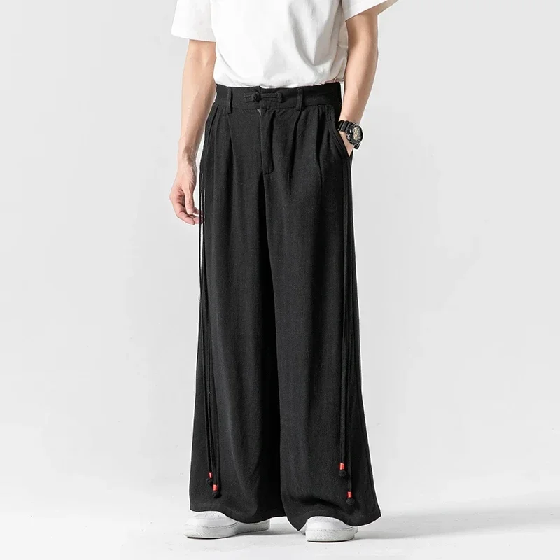 2024 Early autumn Pants Man's Harajuku Linen Cotton Pants Male Streetwear Japanese Styles Retro Fashion Casual Wide-Leg Trousers
2024 Early autumn Pants Man's Harajuku Linen Cotton Pants Male Streetwear Japanese Styles Retro Fashion Casual Wide-Leg Trousers