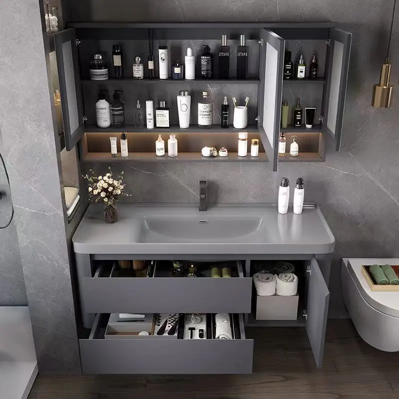 Bathroom, washbasin cabinet, combination set, integrated, ceramic
Bathroom, washbasin cabinet, combination set, integrated, ceramic