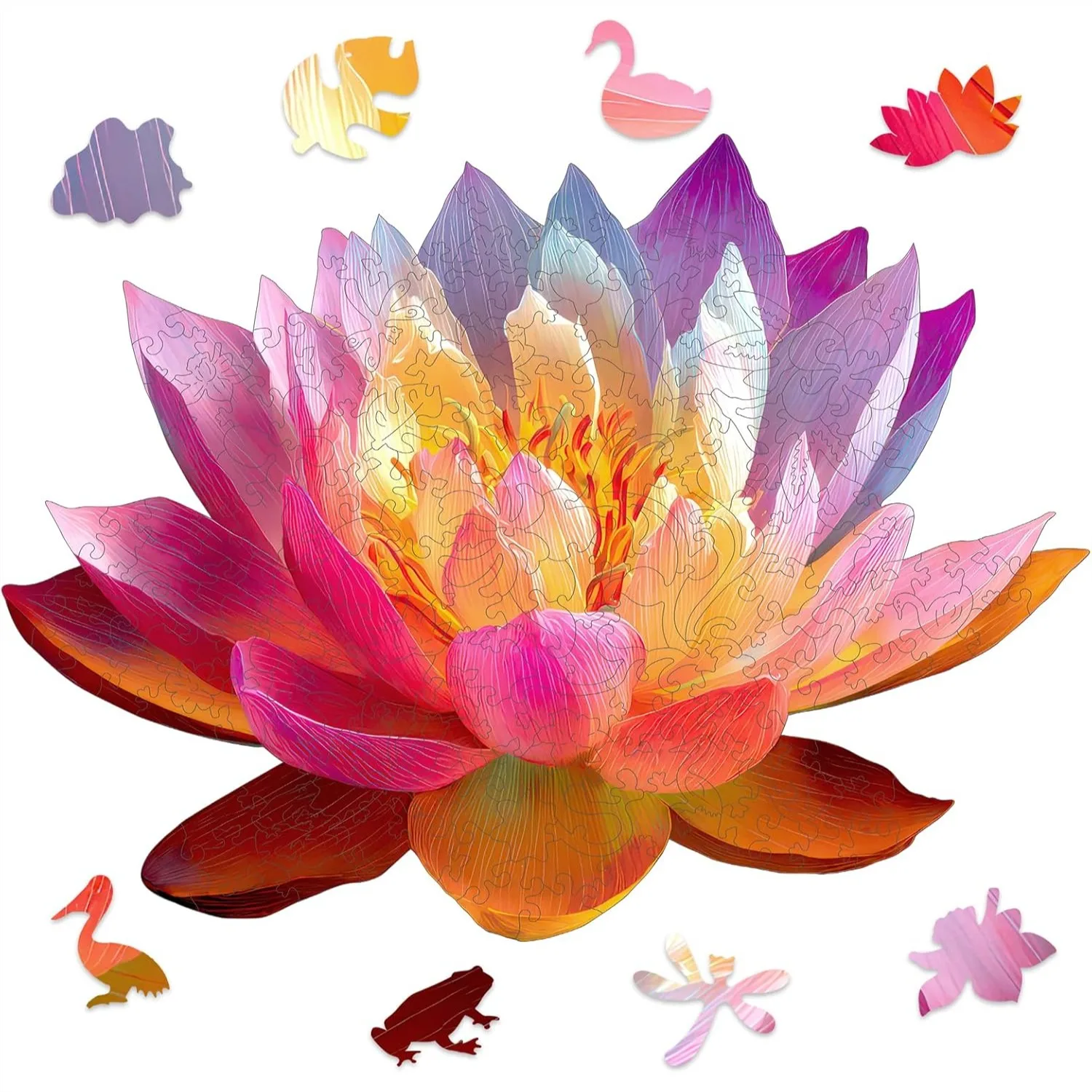 Wooden Puzzles for Adults, Mandala Lotus Jigsaw Puzzle 201 Pieces 9.6x12.9 inch
Wooden Puzzles for Adults, Mandala Lotus Jigsaw Puzzle 201 Pieces 9.6x12.9 inch