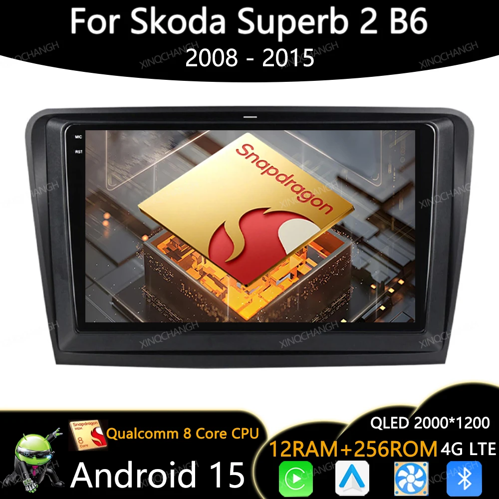 Android 15 Car Radio For Skoda Superb 2 B6 2008 2009 2010 2011 - 2015 BT Qualcomm Multimedia Video Player Carplay Auto 2DIN GPS
Android 15 Car Radio For Skoda Superb 2 B6 2008 2009 2010 2011 - 2015 BT Qualcomm Multimedia Video Player Carplay Auto 2DIN GPS