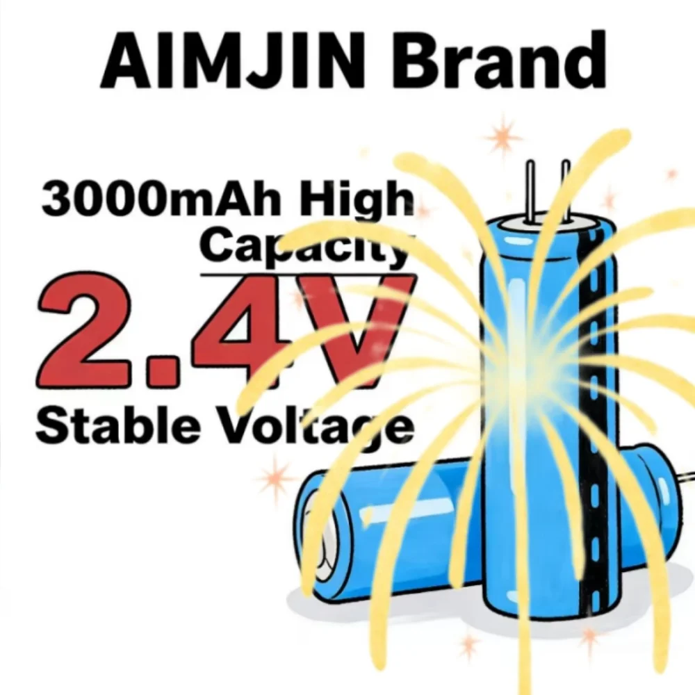 LTO 18650 Lithium Titanate Rechargeable Battery 2.4V 3000mAh 15C Power Low Temperature 25000 Cycle times Cell for Electronics
LTO 18650 Lithium Titanate Rechargeable Battery 2.4V 3000mAh 15C Power Low Temperature 25000 Cycle times Cell for Electronics