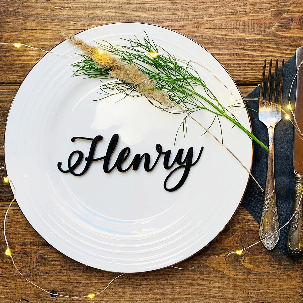 Personalized Wedding Name Place Cards,Custom Acrylic or Wood Gift, Place Setting Sign,Bridal Party,Table Decoration,20Pcs
Personalized Wedding Name Place Cards,Custom Acrylic or Wood Gift, Place Setting Sign,Bridal Party,Table Decoration,20Pcs