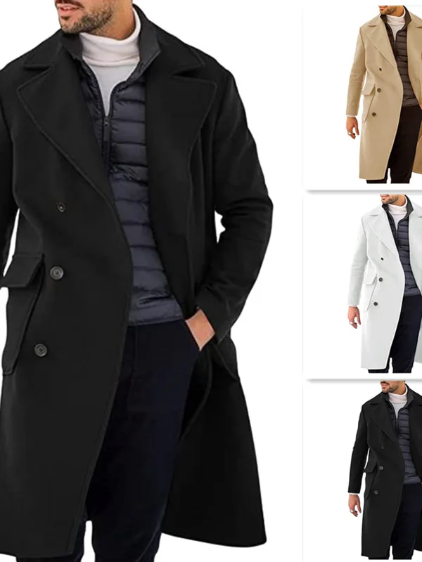 Thickened Long Woolen Men's Coat Double Row Buttons Autumn Winter New Arrival Outerwear Standard Fit Bright Thread Flocking P...
Thickened Long Woolen Men's Coat Double Row Buttons Autumn Winter New Arrival Outerwear Standard Fit Bright Thread Flocking P...
