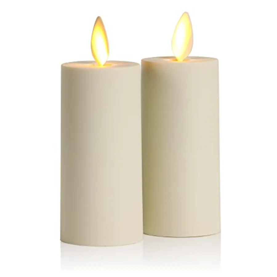 Realistic Artificial Moving Flame Votive Candle - Set of 2 - Moving Flame LED Battery Operated Lights for Christmas, Halloween
Realistic Artificial Moving Flame Votive Candle - Set of 2 - Moving Flame LED Battery Operated Lights for Christmas, Halloween