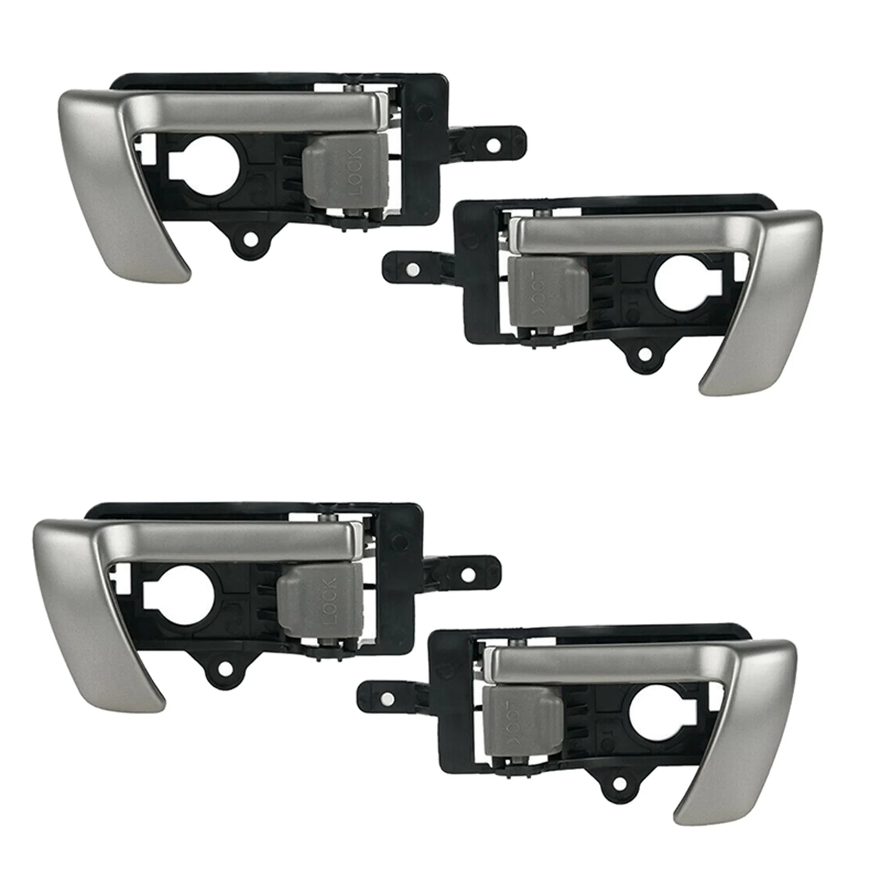 Simple 4X Left +Right Side Interior Inner Door Handle For 2007-2012 Santa Fe With Gray Knob 82610-2B010 82620-2B010
Simple 4X Left +Right Side Interior Inner Door Handle For 2007-2012 Santa Fe With Gray Knob 82610-2B010 82620-2B010