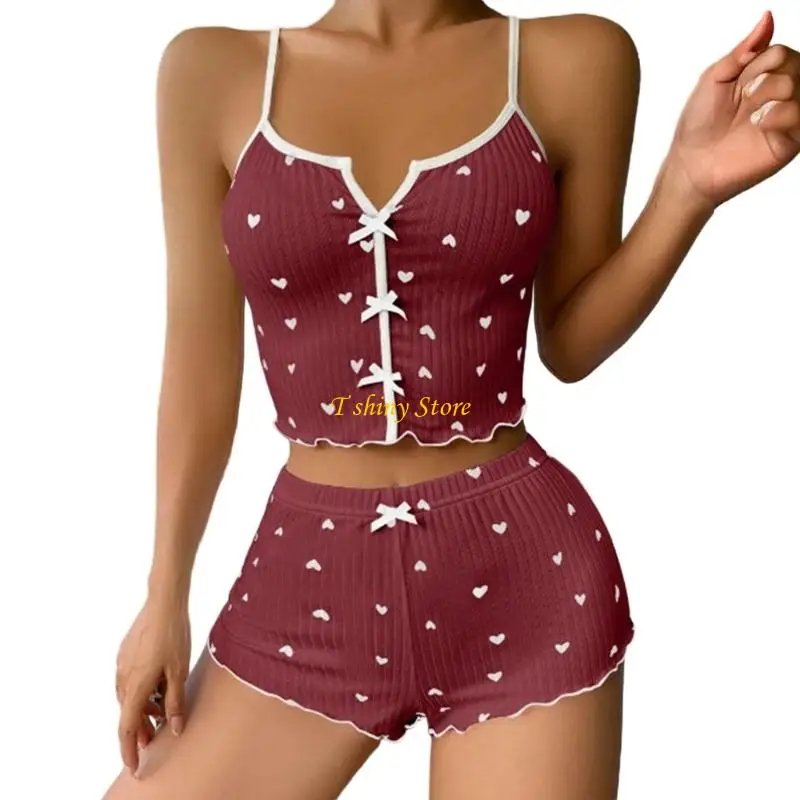 N58F Women's Pajama Sets Casual Sleeveless V Neck Top and Shorts Loungewear Casual Loose Sleepwear Gifts
N58F Women's Pajama Sets Casual Sleeveless V Neck Top and Shorts Loungewear Casual Loose Sleepwear Gifts