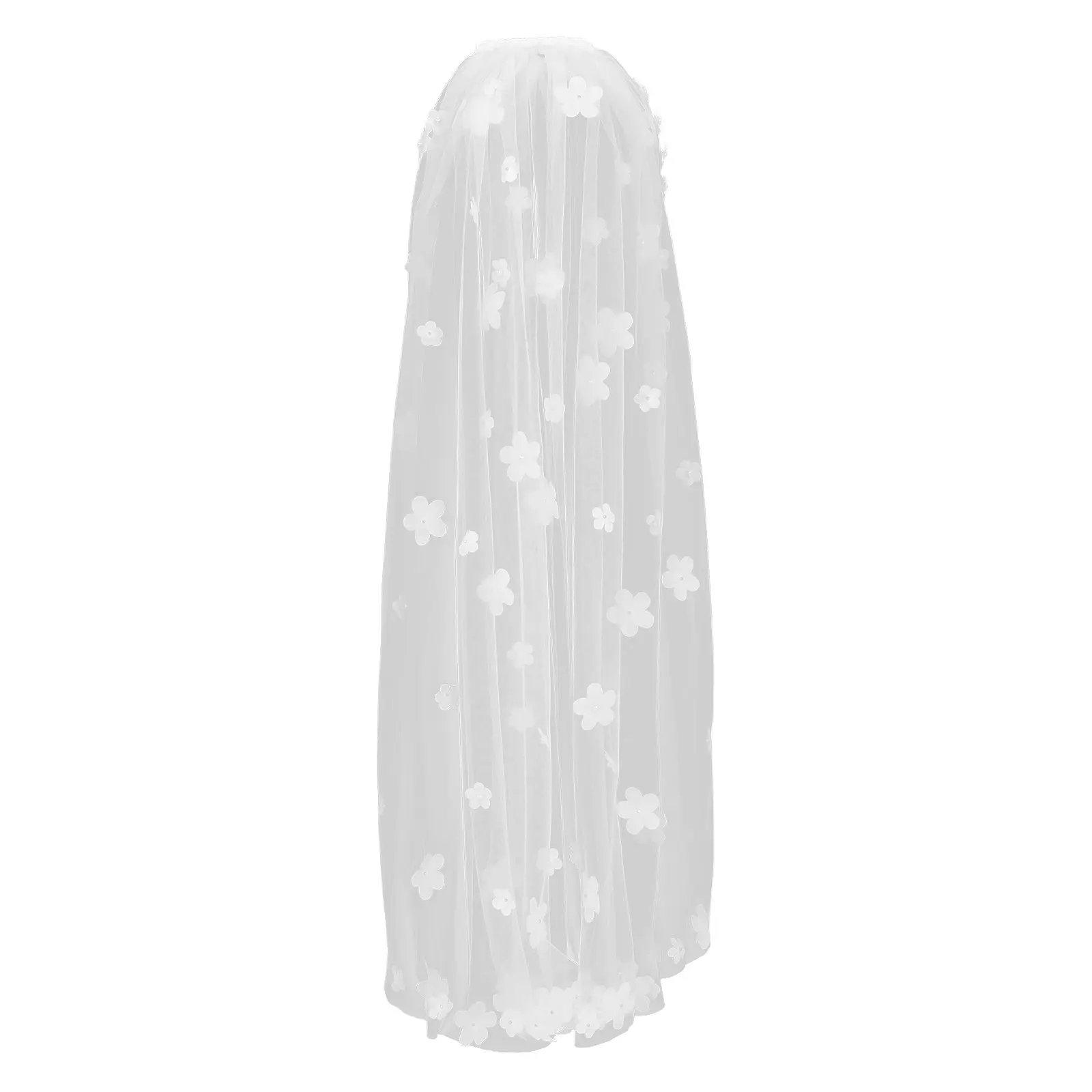 Short Floral Wedding Veil White Tulle Bride Headpiece Single Layer Flower Comb Decoration Bridal Hair Accessory Dreamy
Short Floral Wedding Veil White Tulle Bride Headpiece Single Layer Flower Comb Decoration Bridal Hair Accessory Dreamy