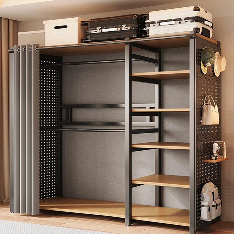 Storage Metal Wardrobe Organizer Portable Partitions Bedroom Clothes Cabinet Modern Closet Shelves Guarda Roupa Hotel Furniture
Storage Metal Wardrobe Organizer Portable Partitions Bedroom Clothes Cabinet Modern Closet Shelves Guarda Roupa Hotel Furniture