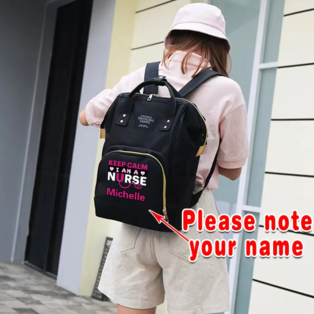 Персонализированная сумка для медсестер, сумка для мамы, многофункциональный рюкзак для путешествий и хранения вещей на открытом воздухе
Персонализированная сумка для медсестер, сумка для мамы, многофункциональный рюкзак для путешествий и хранения вещей на открытом воздухе