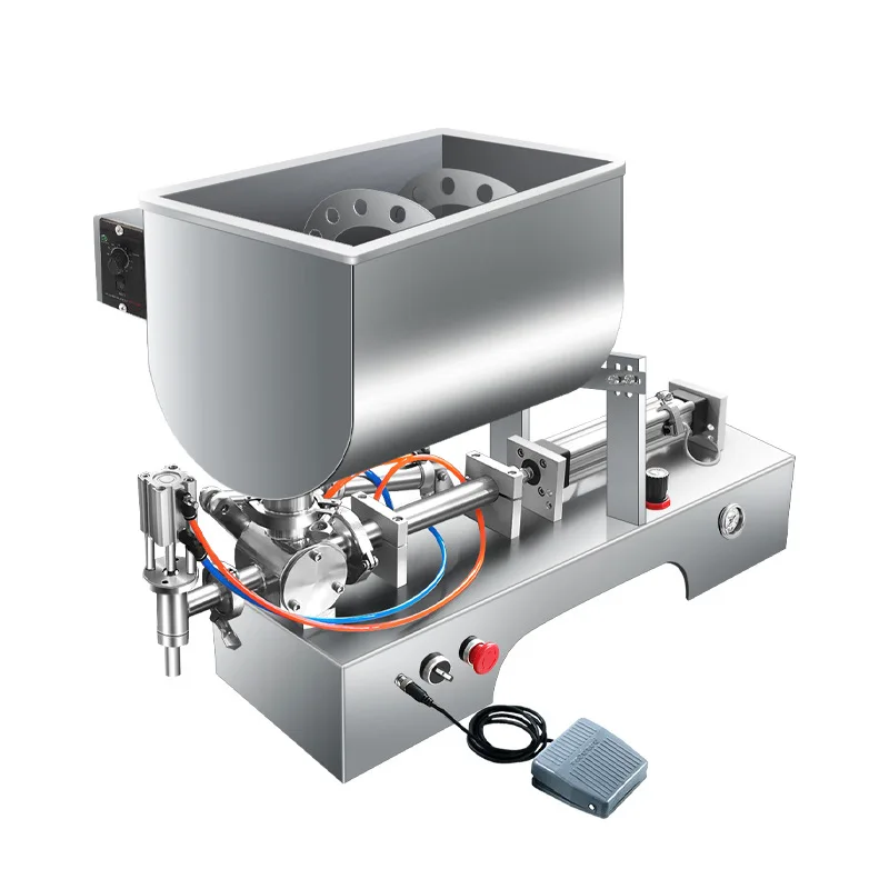 Semi-automatic sauce horizontal filling machine, chili oil, soy sauce, vinegar, bean paste quantitative filling,
Semi-automatic sauce horizontal filling machine, chili oil, soy sauce, vinegar, bean paste quantitative filling,