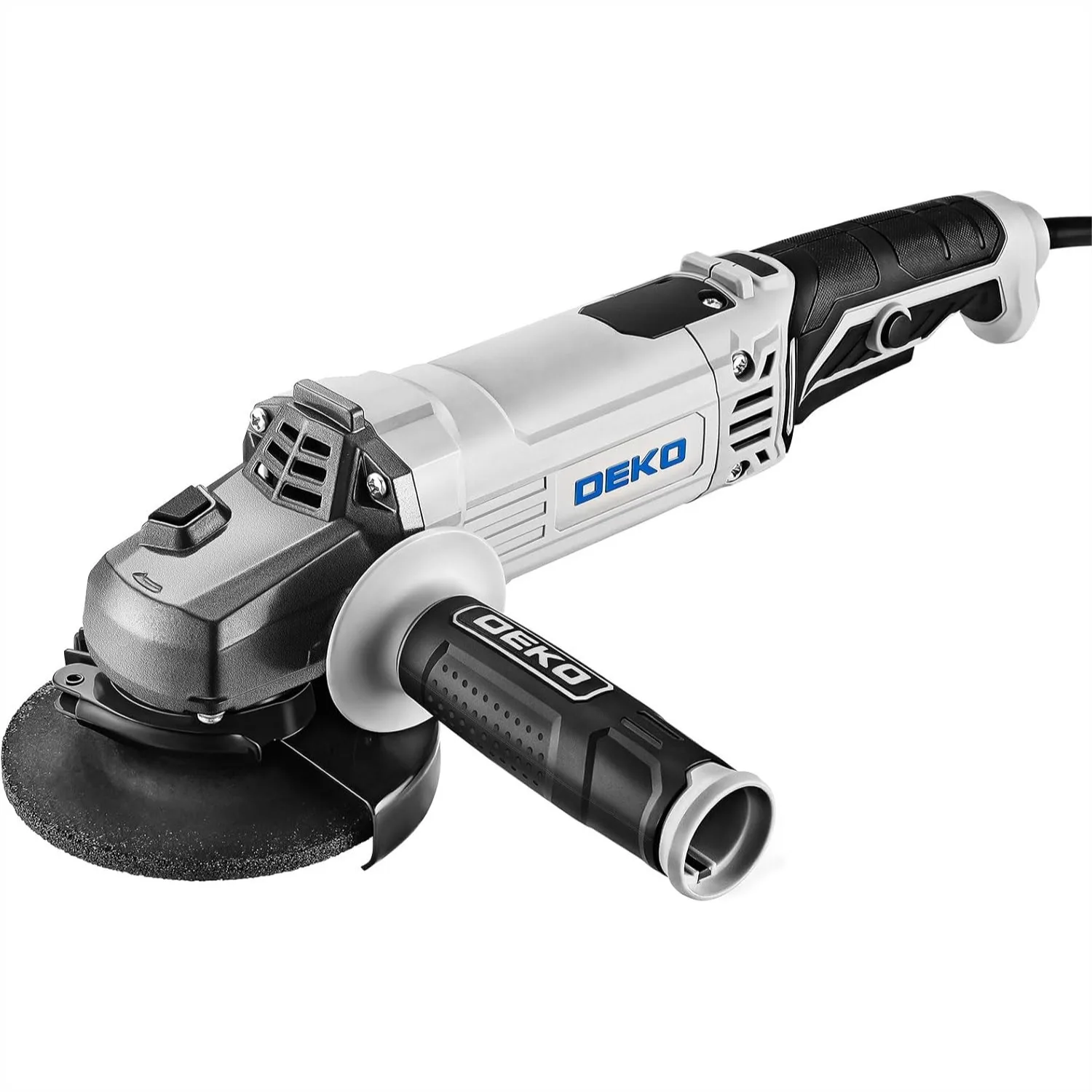 Angle Grinder 4-1/2 Inch 7.5-Amp Corded Power Tool with Grinding and Cutting Wheels for Metal Wood, Hard Case
Angle Grinder 4-1/2 Inch 7.5-Amp Corded Power Tool with Grinding and Cutting Wheels for Metal Wood, Hard Case