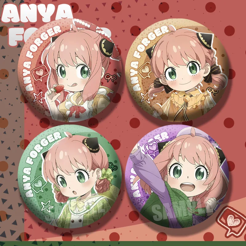 58mm Spy×Family Double Flash Holographic Badge Character Tin Pin Badge Cartoon Collectible Button Badge Backpack Accessories
58mm Spy×Family Double Flash Holographic Badge Character Tin Pin Badge Cartoon Collectible Button Badge Backpack Accessories