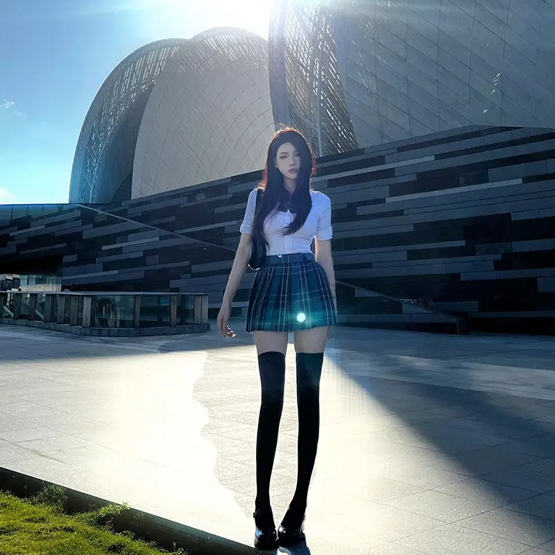 Slimming Waist Shirt Short Sleeve Pleated Skirt Cute Two-Piece Set for Women Casual Style Four-Season Polyester Fiber
Slimming Waist Shirt Short Sleeve Pleated Skirt Cute Two-Piece Set for Women Casual Style Four-Season Polyester Fiber