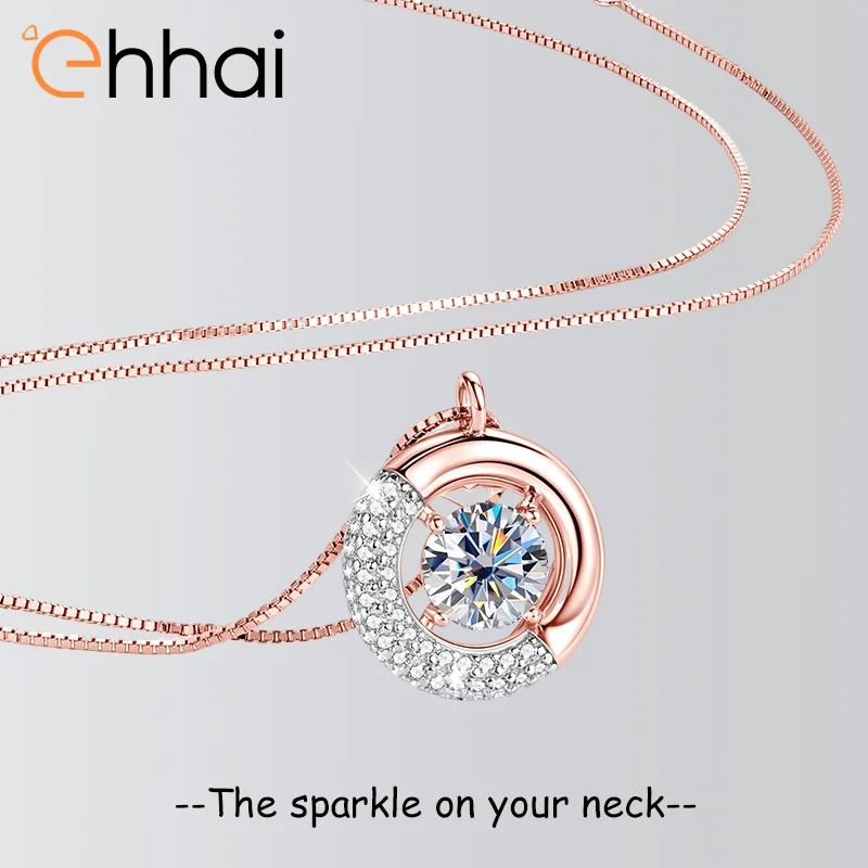 Ehhai 1-3CT Round Moissanite Pendant Necklace for Women 925 Sterling Silver Box Chain Wedding Fine Jewelry Gift with Certificate
Ehhai 1-3CT Round Moissanite Pendant Necklace for Women 925 Sterling Silver Box Chain Wedding Fine Jewelry Gift with Certificate