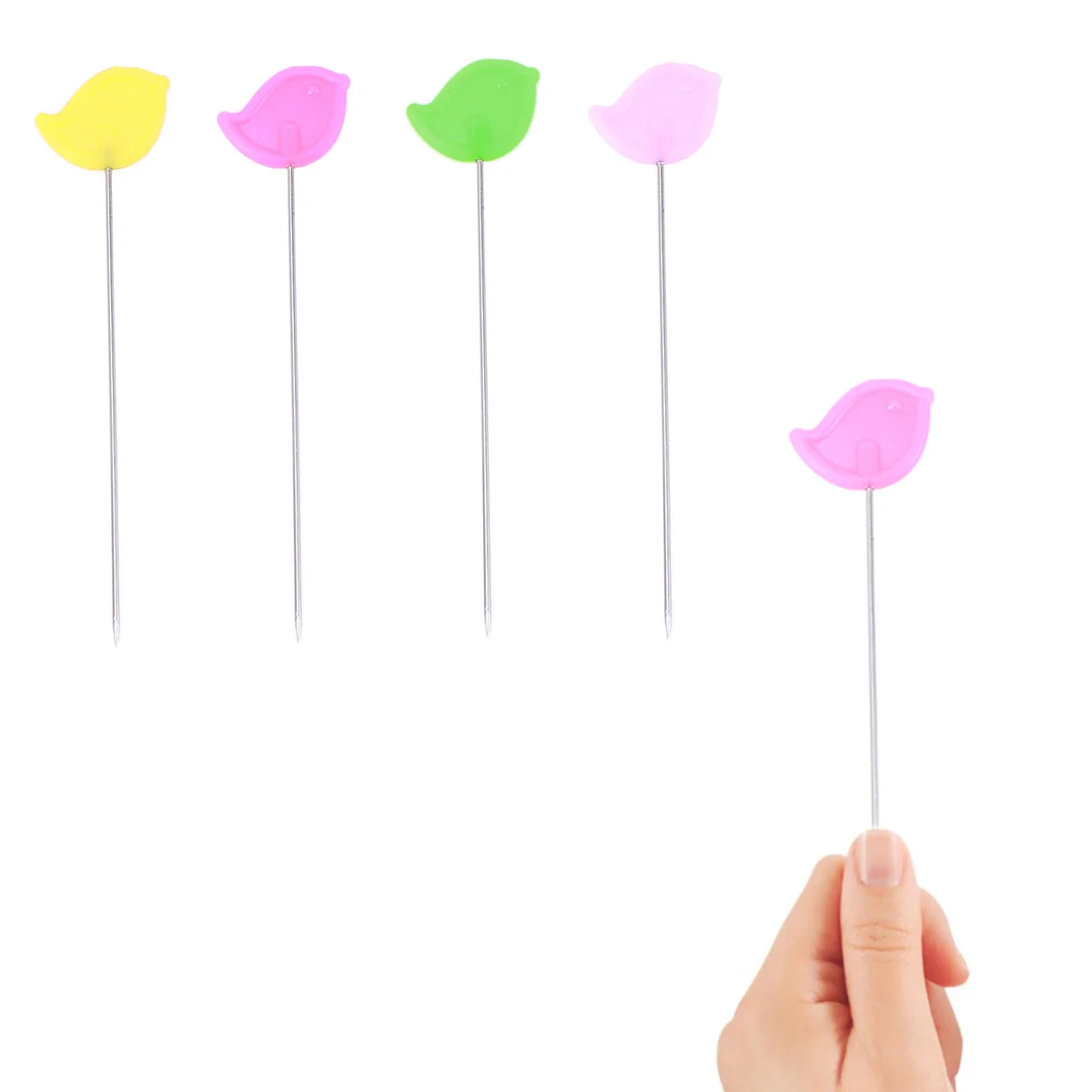 100Pcs DIY Sewing Marking Push Bird Head Map Tacks Hard Plastic Steel Point Bright Colors for Office Home Crafts
100Pcs DIY Sewing Marking Push Bird Head Map Tacks Hard Plastic Steel Point Bright Colors for Office Home Crafts