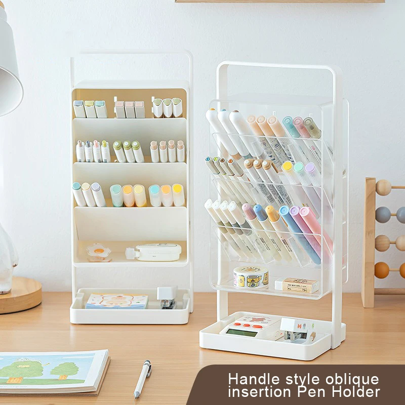 Portable Pen Holder, Student Office Desktop Pen Holder Stationery Rack, Grid Division, Layered and Orderly Pencil Storage Box
Portable Pen Holder, Student Office Desktop Pen Holder Stationery Rack, Grid Division, Layered and Orderly Pencil Storage Box