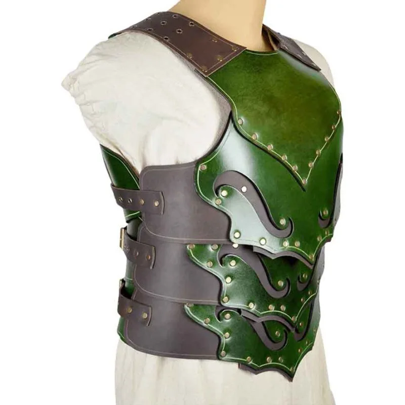 New Dark Leather Restraint Suit Adjustable Medieval Cosplay Chest Armor Party Props
New Dark Leather Restraint Suit Adjustable Medieval Cosplay Chest Armor Party Props