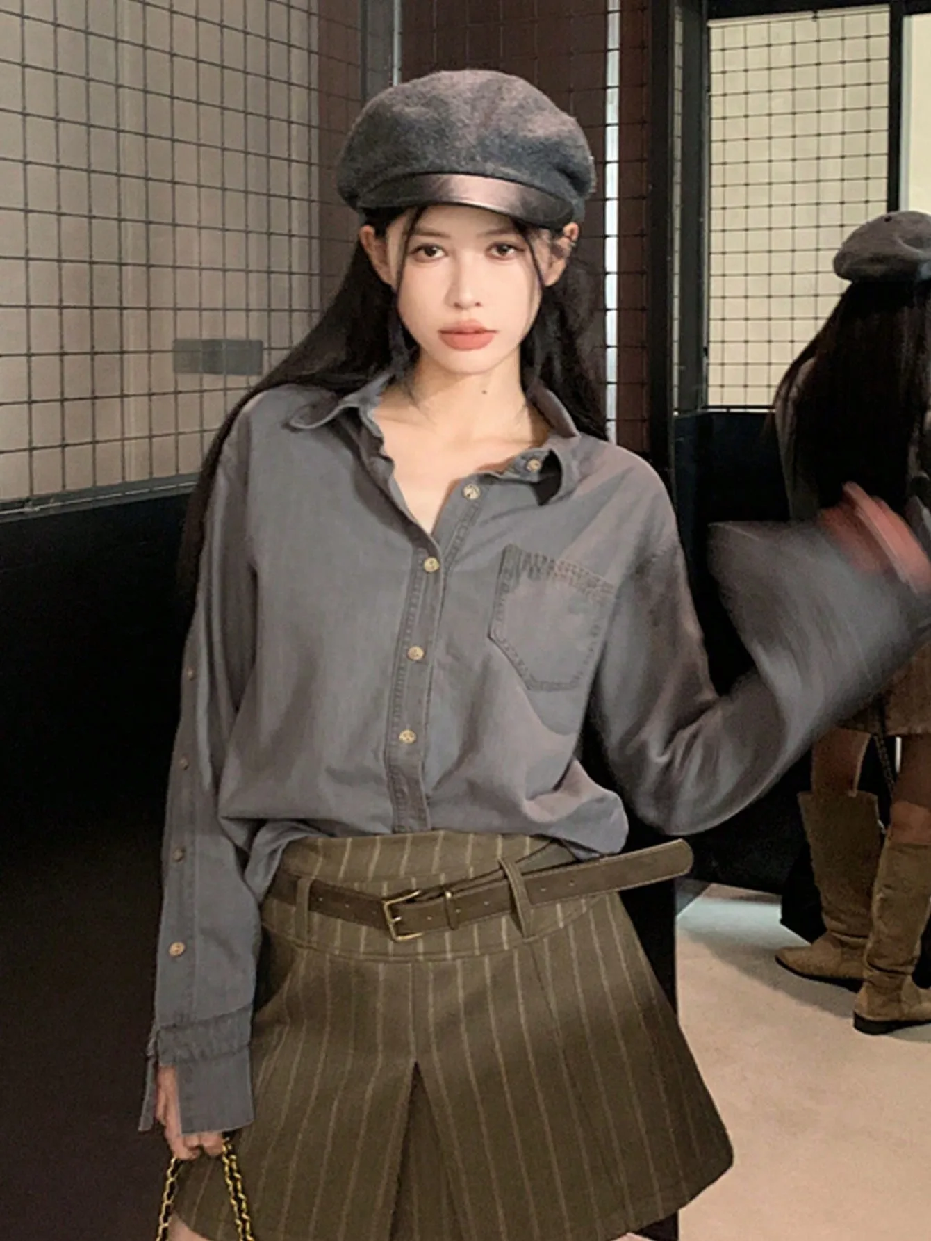 Korean Chic Workwear Women's Spring & Fall New Design Niche Tops Loose and Versatile Long-Sleeved Shirts
Korean Chic Workwear Women's Spring & Fall New Design Niche Tops Loose and Versatile Long-Sleeved Shirts