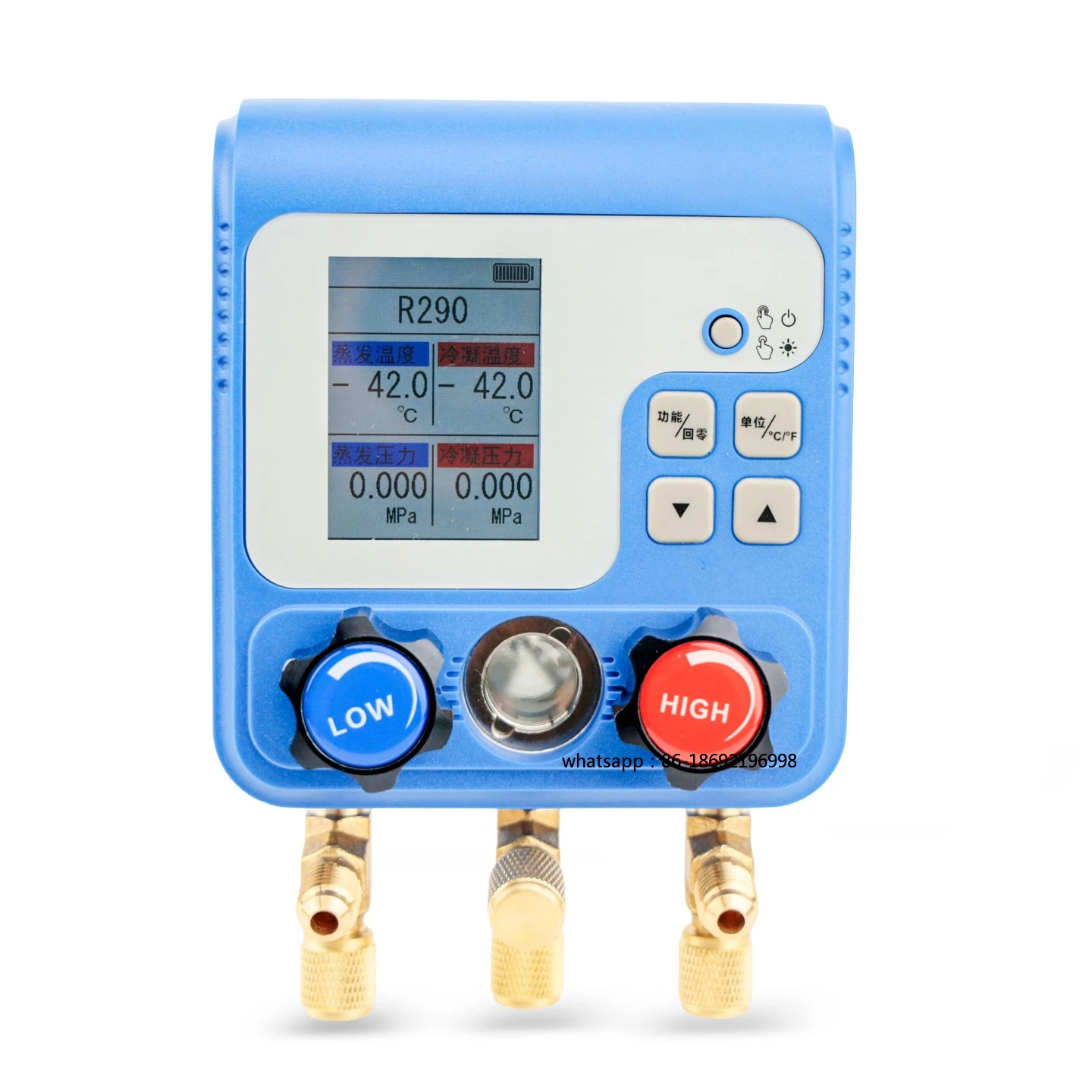 DY523 Digital Manifold Gauge Set Smart Dual Valve For Air Conditioning Refrigerant Vacuum Pressure Testing
DY523 Digital Manifold Gauge Set Smart Dual Valve For Air Conditioning Refrigerant Vacuum Pressure Testing