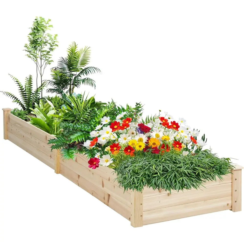 8T Wooden Elevated Garden Bed - Planter Box for Vegetables and Outdoor Plants
8T Wooden Elevated Garden Bed - Planter Box for Vegetables and Outdoor Plants