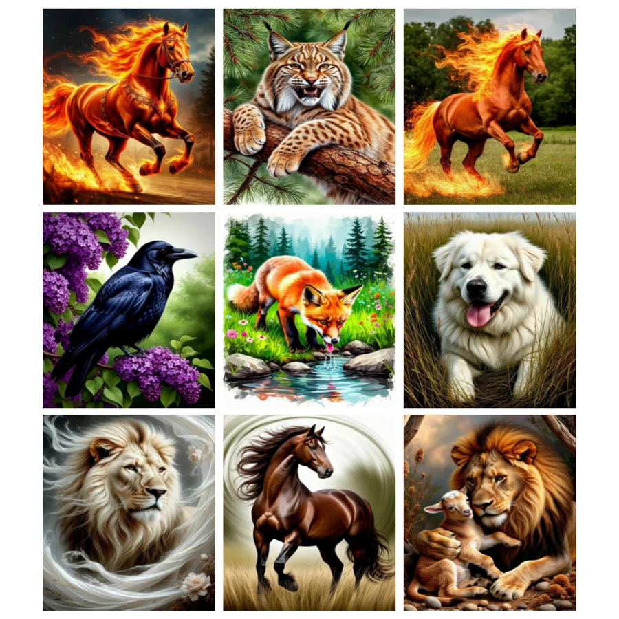 Horse Lion Dog Diy Diamond Painting Kits Jewelry Cross Stitch New Collection Animals Full Drill Mosaic Embroidery Picture Size
Horse Lion Dog Diy Diamond Painting Kits Jewelry Cross Stitch New Collection Animals Full Drill Mosaic Embroidery Picture Size