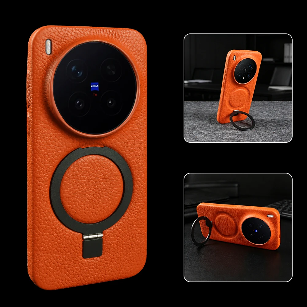 Magnetic Bracket Ring Genuine Leather Case For Vivo X300 Pro FE Ultra X200 Pro mini X300S X200S X100S V50 Lite Phone Case Cover
Magnetic Bracket Ring Genuine Leather Case For Vivo X300 Pro FE Ultra X200 Pro mini X300S X200S X100S V50 Lite Phone Case Cover