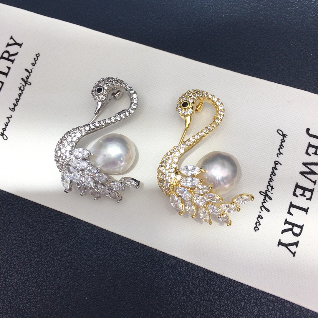 ZHBORUINI Natural Freshwater Circular Baroque Pearl Swan Inlaid With Zircon Classic Jewelry Freshwater Pearl Jewelry Accessories
ZHBORUINI Natural Freshwater Circular Baroque Pearl Swan Inlaid With Zircon Classic Jewelry Freshwater Pearl Jewelry Accessories