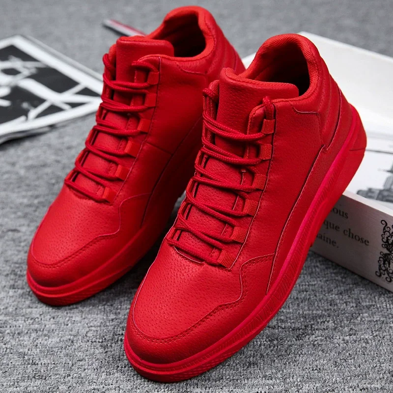 Comemore Casual Leather High Top Men Shoes Hip Hop Sneaker Male Skateboard Shoe New Fashion Red Men's Sneakers Zapatillas Hombre
Comemore Casual Leather High Top Men Shoes Hip Hop Sneaker Male Skateboard Shoe New Fashion Red Men's Sneakers Zapatillas Hombre