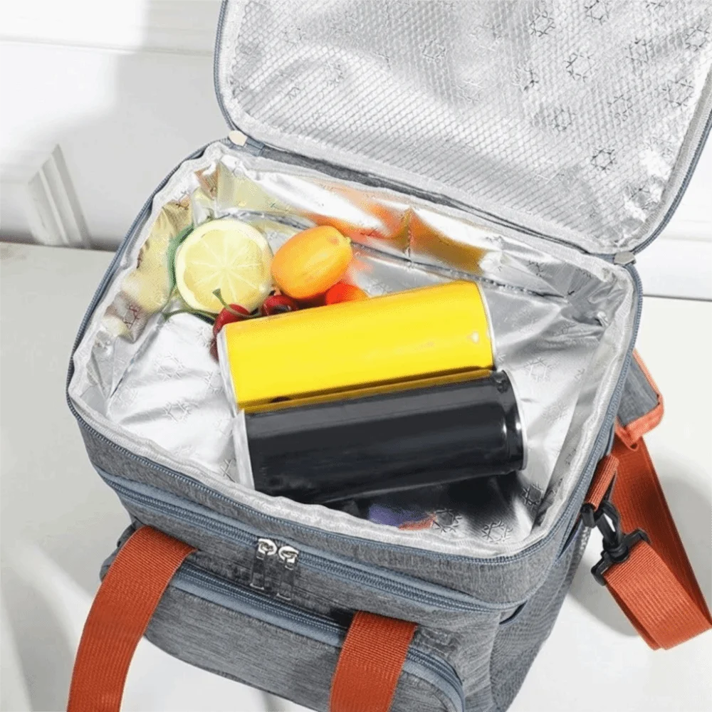 Large Capacity Insulated Lunch Bag Leakproof Lightweight Double Deck Lunch Cooler Bag Waterproof Adjustable Shoulder Strap
Large Capacity Insulated Lunch Bag Leakproof Lightweight Double Deck Lunch Cooler Bag Waterproof Adjustable Shoulder Strap