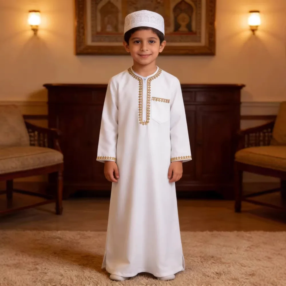 Kids Embroidered Zipper Long Gown Boys Traditional Ethnic Robe Festival Stage Cosplay Costume
Kids Embroidered Zipper Long Gown Boys Traditional Ethnic Robe Festival Stage Cosplay Costume