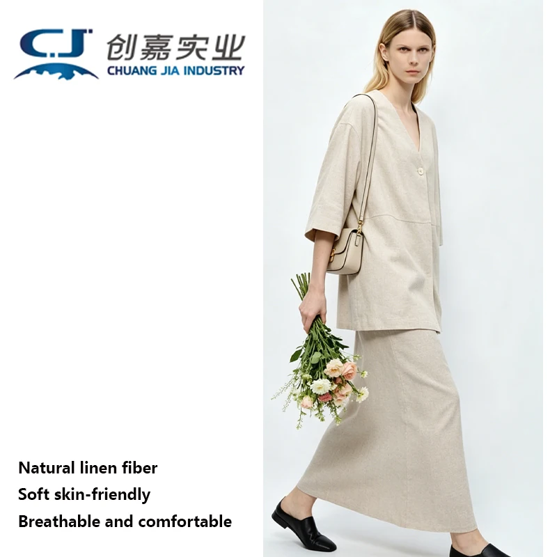 High-end Linen Women's Suit White Shirt and Skirt 2 Elegant Stylish Street Wear Loose Comfortable Large Size Spring and Summer
High-end Linen Women's Suit White Shirt and Skirt 2 Elegant Stylish Street Wear Loose Comfortable Large Size Spring and Summer