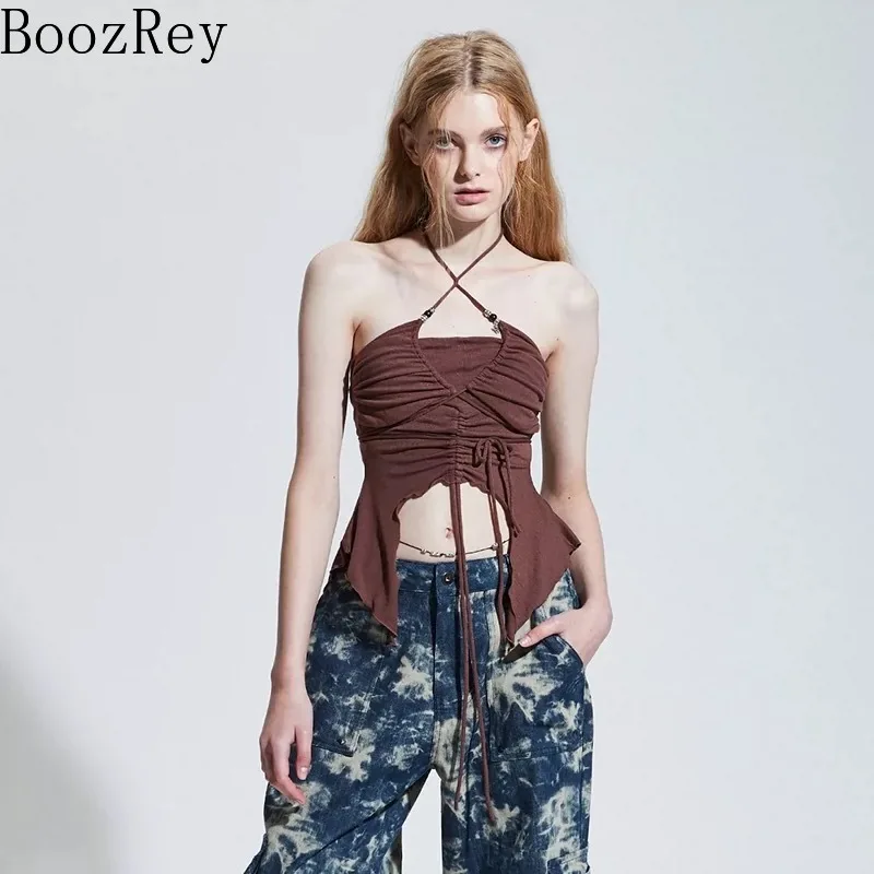 Boozrey Spring 2022 Halter Neck Tie One Word Neck Fungus Edge Sexy Open Back Tight Vest Y2k Fashion Sexy Tank Top Women
Boozrey Spring 2022 Halter Neck Tie One Word Neck Fungus Edge Sexy Open Back Tight Vest Y2k Fashion Sexy Tank Top Women