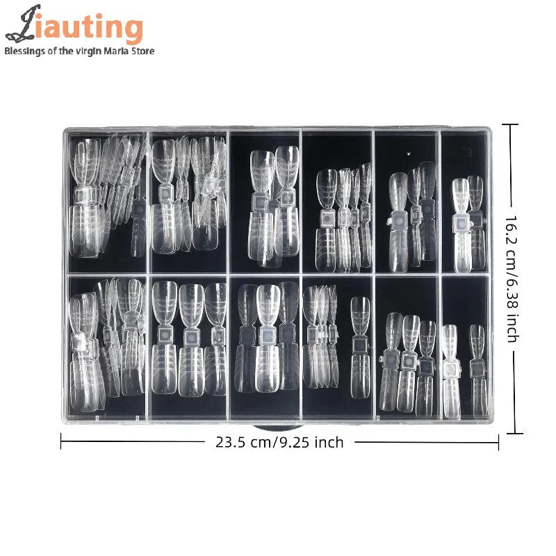 150Pcs French Dual Forms 2In1 Nail Molds With Scale Double-ended Full Cover Nail Extension Building Gel Mold Nail Forms Nail Art
150Pcs French Dual Forms 2In1 Nail Molds With Scale Double-ended Full Cover Nail Extension Building Gel Mold Nail Forms Nail Art