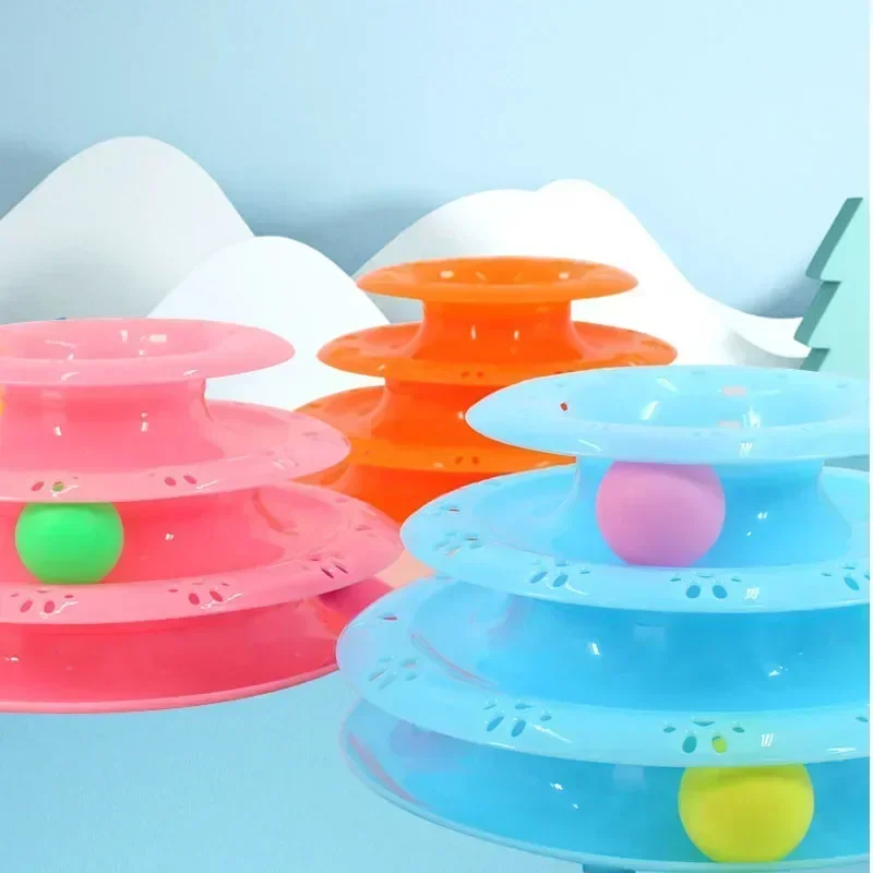 3 Layer Interactive Tower Cat Toy Turntable Roller Balls Toys for Cats Kitten Teaser Puzzle Track Toy Pets Training Supplies
3 Layer Interactive Tower Cat Toy Turntable Roller Balls Toys for Cats Kitten Teaser Puzzle Track Toy Pets Training Supplies