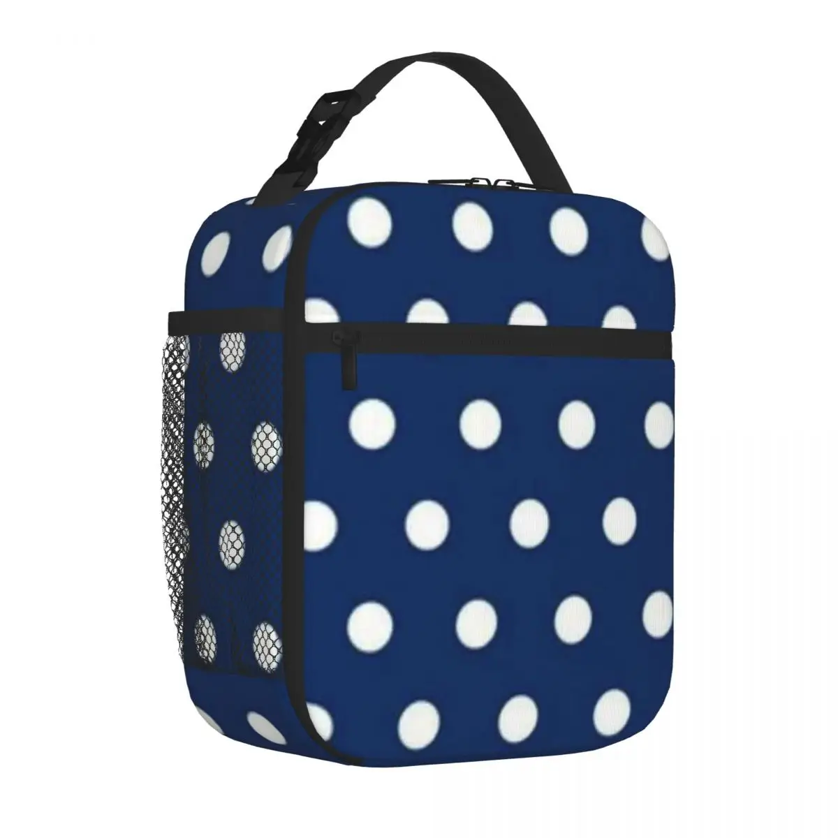 Bestselling Navy Blue Polka Dot Pattern Outdoor Style Carry Lunch Bag Daycare Meal Cooler Tote
Bestselling Navy Blue Polka Dot Pattern Outdoor Style Carry Lunch Bag Daycare Meal Cooler Tote