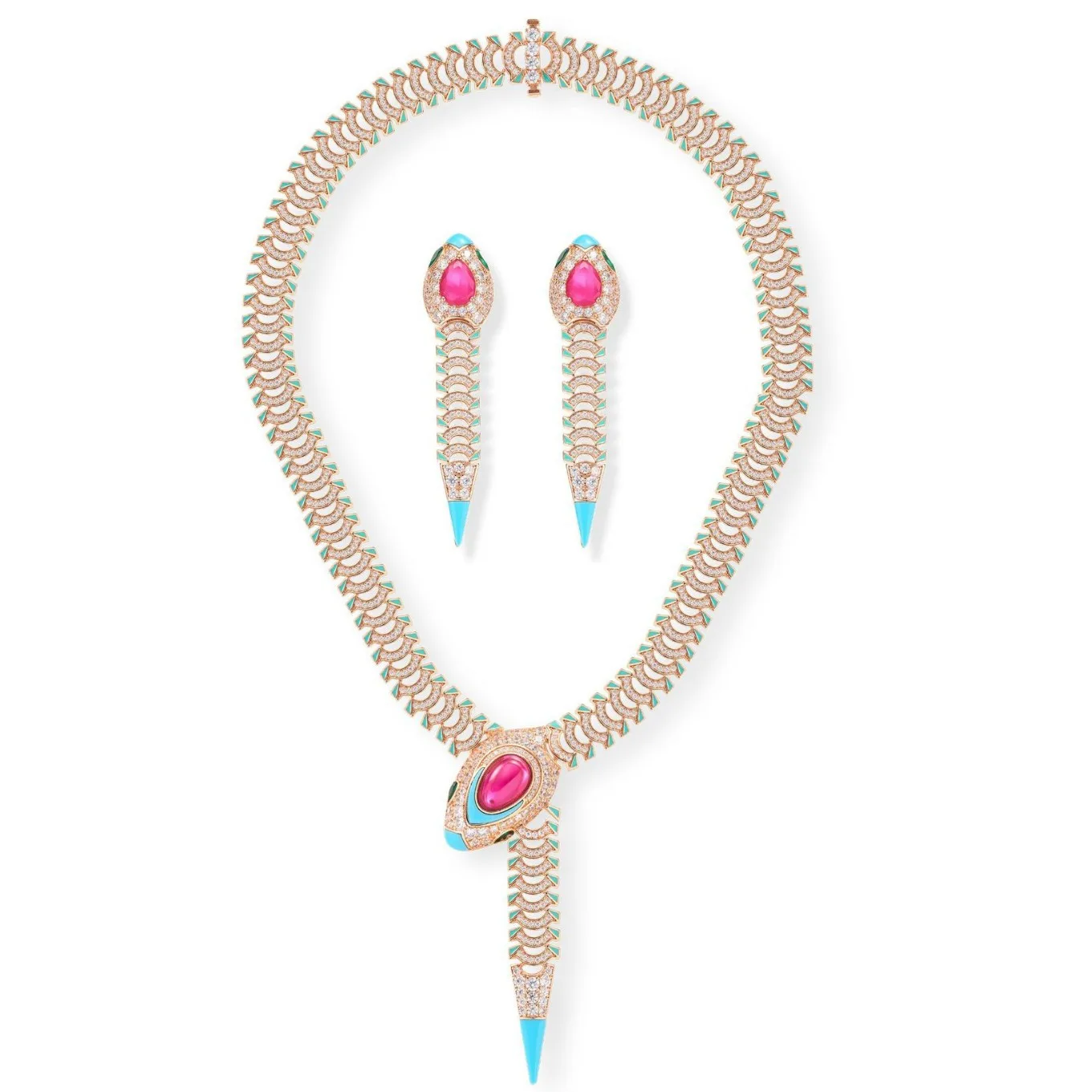 Light Luxury Retro Bold Snake Jewelry Set Inlaid Green Eye Cubic Zirconia Necklace Earrings Gold Plated Bridal Evening Party Jew
Light Luxury Retro Bold Snake Jewelry Set Inlaid Green Eye Cubic Zirconia Necklace Earrings Gold Plated Bridal Evening Party Jew