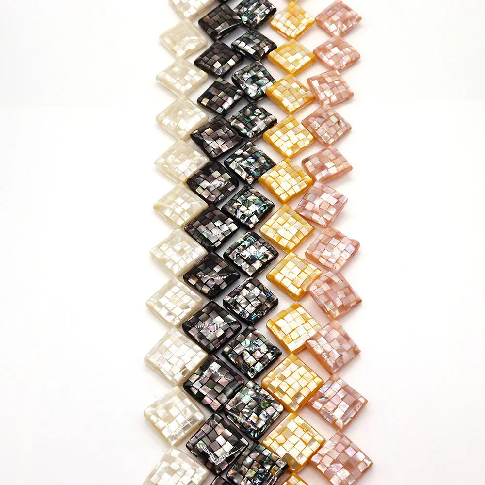 Natural Seawater White Shell Beads Mosaic Stitching Rhombus Beads for Jewelry Making DIY Necklace Earring Pink Shell Accessories
Natural Seawater White Shell Beads Mosaic Stitching Rhombus Beads for Jewelry Making DIY Necklace Earring Pink Shell Accessories