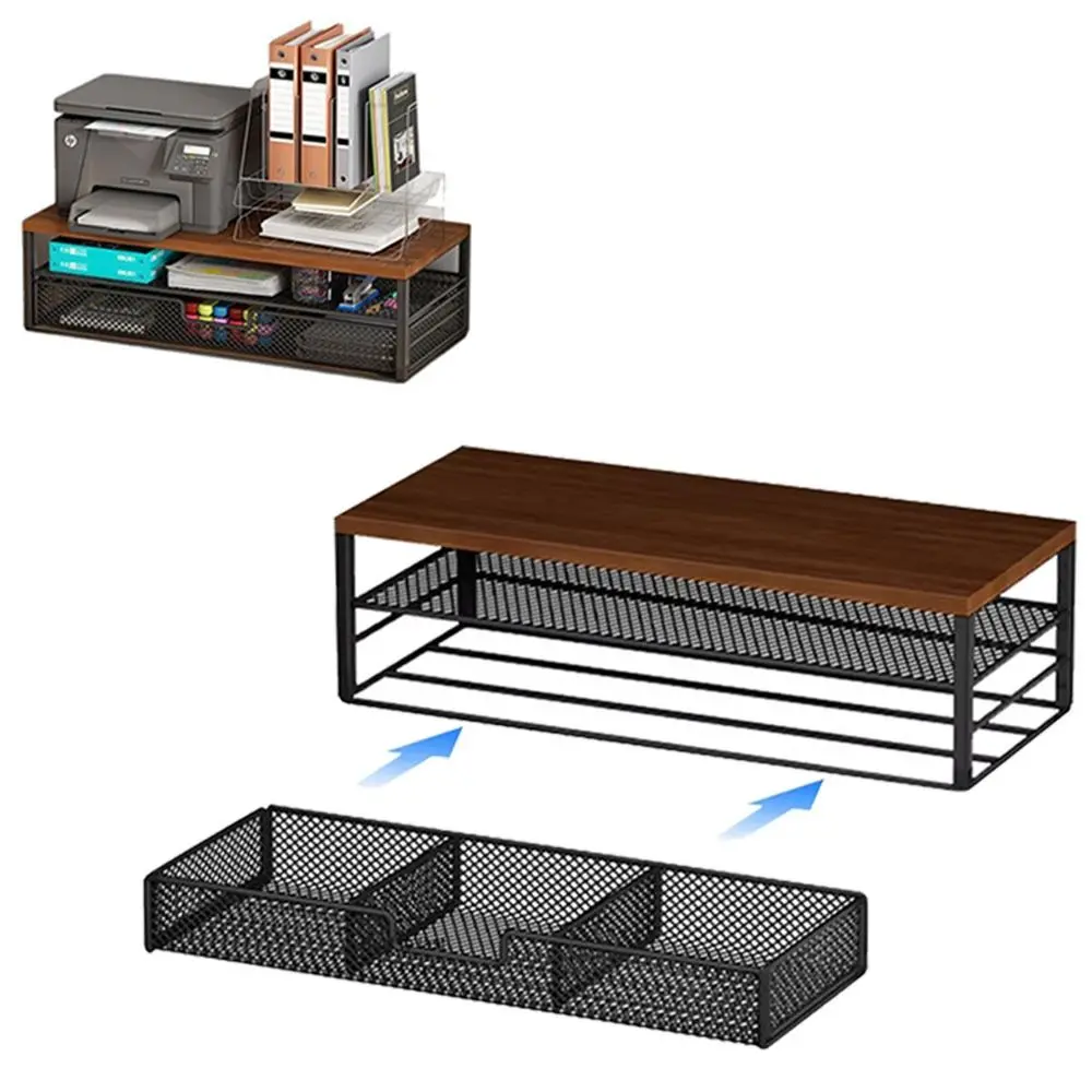 2-Tier Design Computer Monitor Stand With Drawer Rust-proof Laptop Computer Storage Shelf Space Saving Multi-Purpose
2-Tier Design Computer Monitor Stand With Drawer Rust-proof Laptop Computer Storage Shelf Space Saving Multi-Purpose