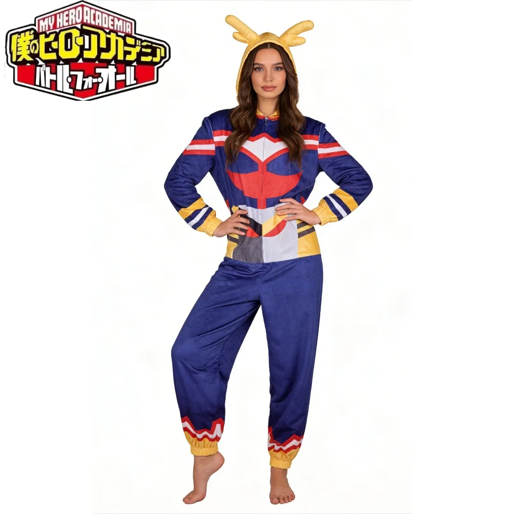 My Hero Academia All Might Cosplay Pajamas Unisex Plush One-Piece Loungewear Anime Character Sleepwear for Adults Teens
My Hero Academia All Might Cosplay Pajamas Unisex Plush One-Piece Loungewear Anime Character Sleepwear for Adults Teens