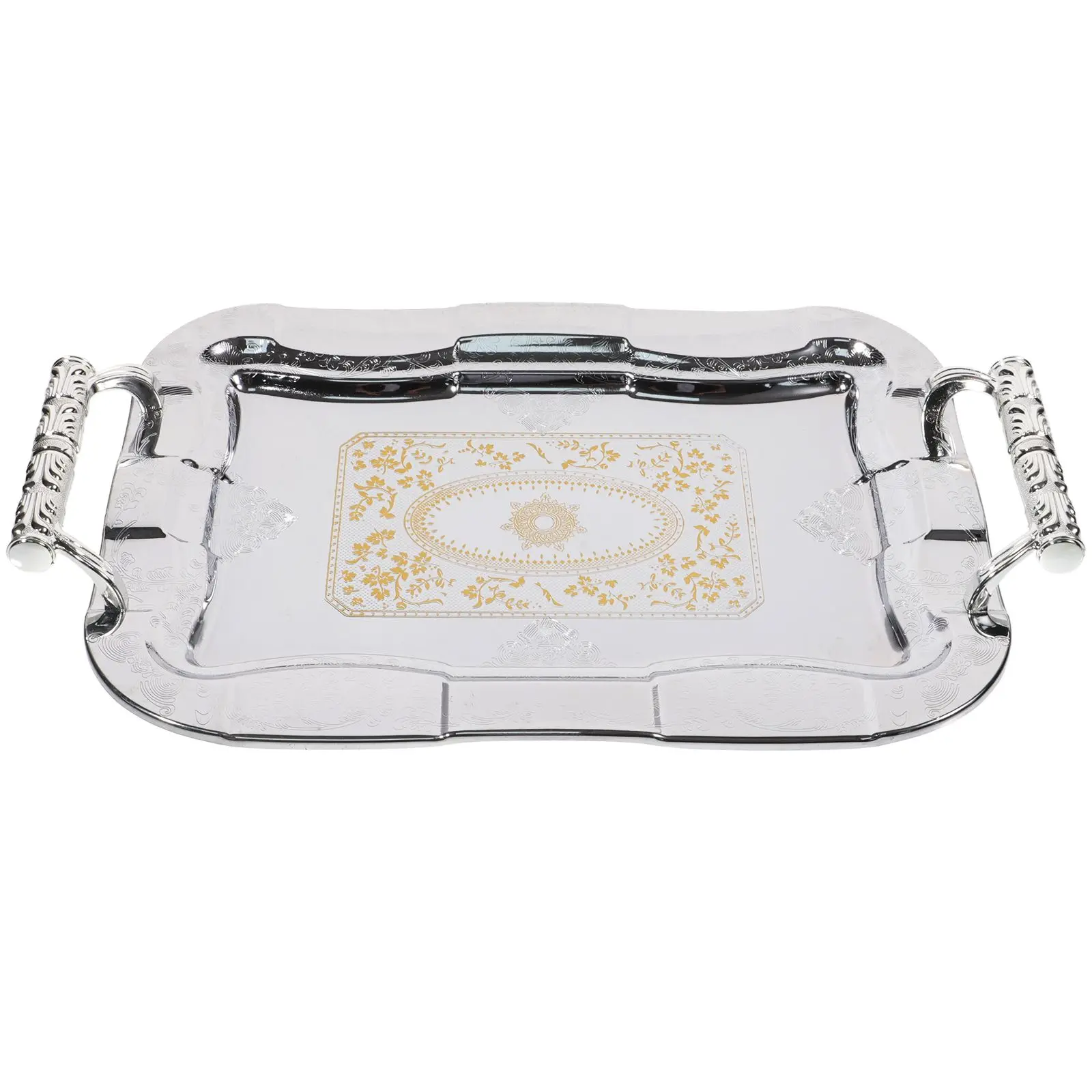 Stainless Steel Fruit Tray Vintage Decor Serving Platter Party Cutlery Household Large Capacity Easy Clean Kitchen Bar
Stainless Steel Fruit Tray Vintage Decor Serving Platter Party Cutlery Household Large Capacity Easy Clean Kitchen Bar