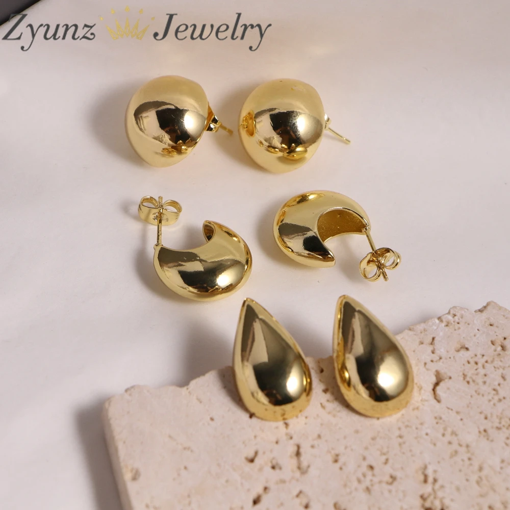 5 Pairs, Round Drop Geometric 18k Plated Fashion Charm Stud Earrings Ear Jewelry Women Gifts
5 Pairs, Round Drop Geometric 18k Plated Fashion Charm Stud Earrings Ear Jewelry Women Gifts