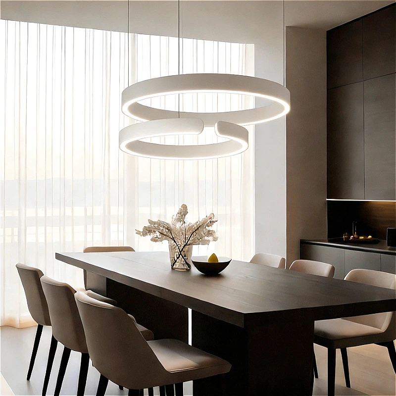 Modern Ring Restaurant Metal LED Chandelier Creativity Simplicity Home Decoration for Living Room Lobby Study Hall Ceiling Light
Modern Ring Restaurant Metal LED Chandelier Creativity Simplicity Home Decoration for Living Room Lobby Study Hall Ceiling Light