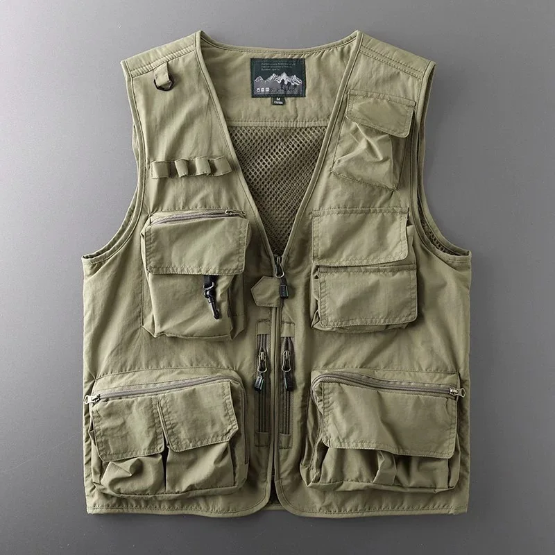 Men Mountain Hiking Vest Outdoor Multi-pockets Unloading Dry Thin Mesh Hunting Cargo Male Photograp Waistcoat
Men Mountain Hiking Vest Outdoor Multi-pockets Unloading Dry Thin Mesh Hunting Cargo Male Photograp Waistcoat