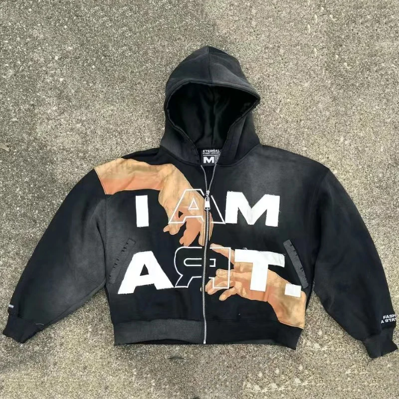 Y2k Streetwear Sweatshirt Letter Prints Graphics Zipper Hoodie Autumn and Winter Loose Sweatshirt Man Clothes sudadera hombre
Y2k Streetwear Sweatshirt Letter Prints Graphics Zipper Hoodie Autumn and Winter Loose Sweatshirt Man Clothes sudadera hombre