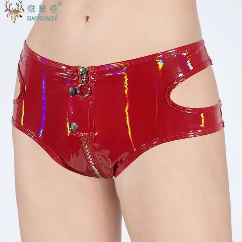 Sexy Adult Women Hot Shorts PVC Zipper Briefs Patent Leather Low Waist NightClub Club Party Crotch Mini Shorts Plus Size Wet
Sexy Adult Women Hot Shorts PVC Zipper Briefs Patent Leather Low Waist NightClub Club Party Crotch Mini Shorts Plus Size Wet