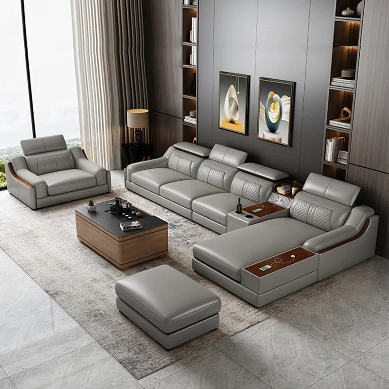 z Advanced Modern Design Modular Leather Furniture Living Room Home Corner Large Luxury L-Shaped Combination Sofa
z Advanced Modern Design Modular Leather Furniture Living Room Home Corner Large Luxury L-Shaped Combination Sofa