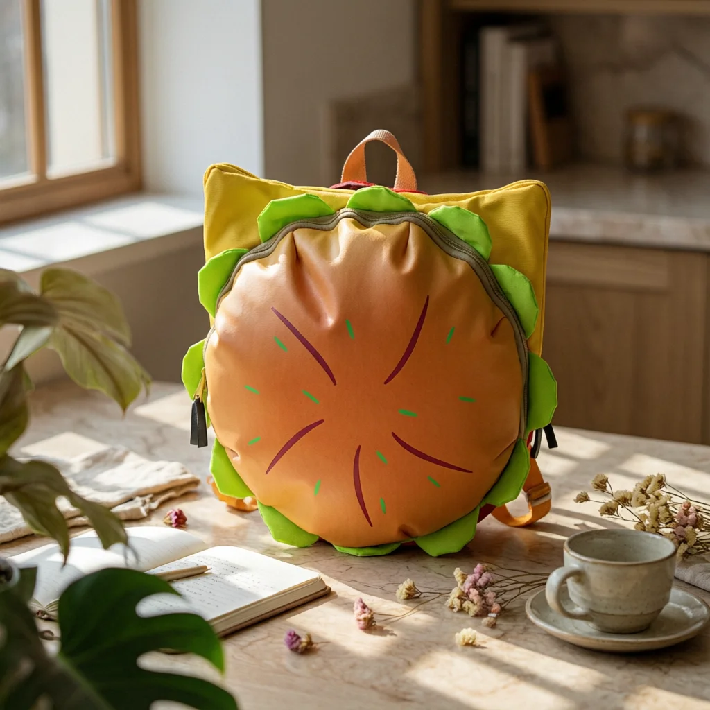 Hamburger Backpack Cute Cartoon Burger Bag Cartoon Backpack Large Capacity Fashion Accessory Spacious for Travel
Hamburger Backpack Cute Cartoon Burger Bag Cartoon Backpack Large Capacity Fashion Accessory Spacious for Travel